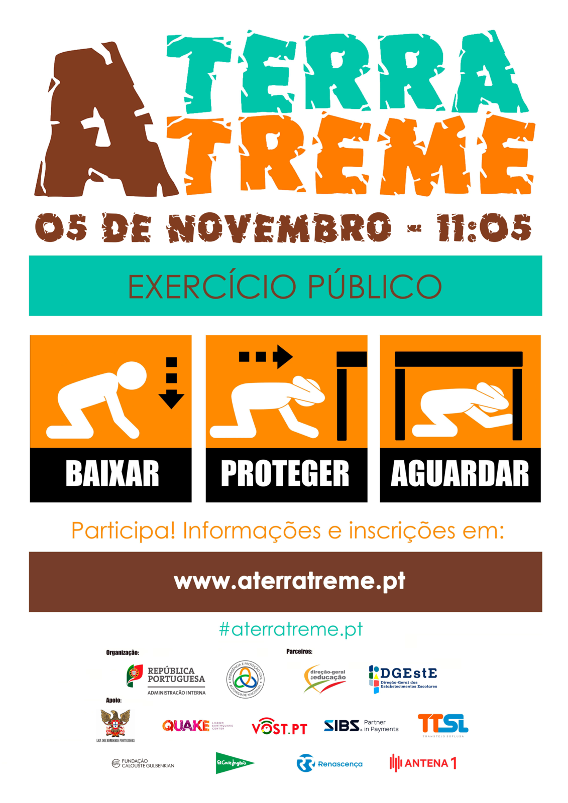 Exercício Público de Sensibilização para o Risco Sísmico - A TERRA TREME.