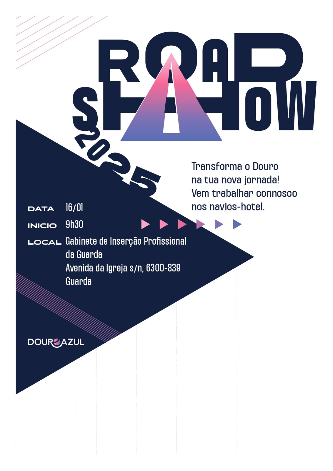 Road Show 2025 - Recrutamento Douro Azul