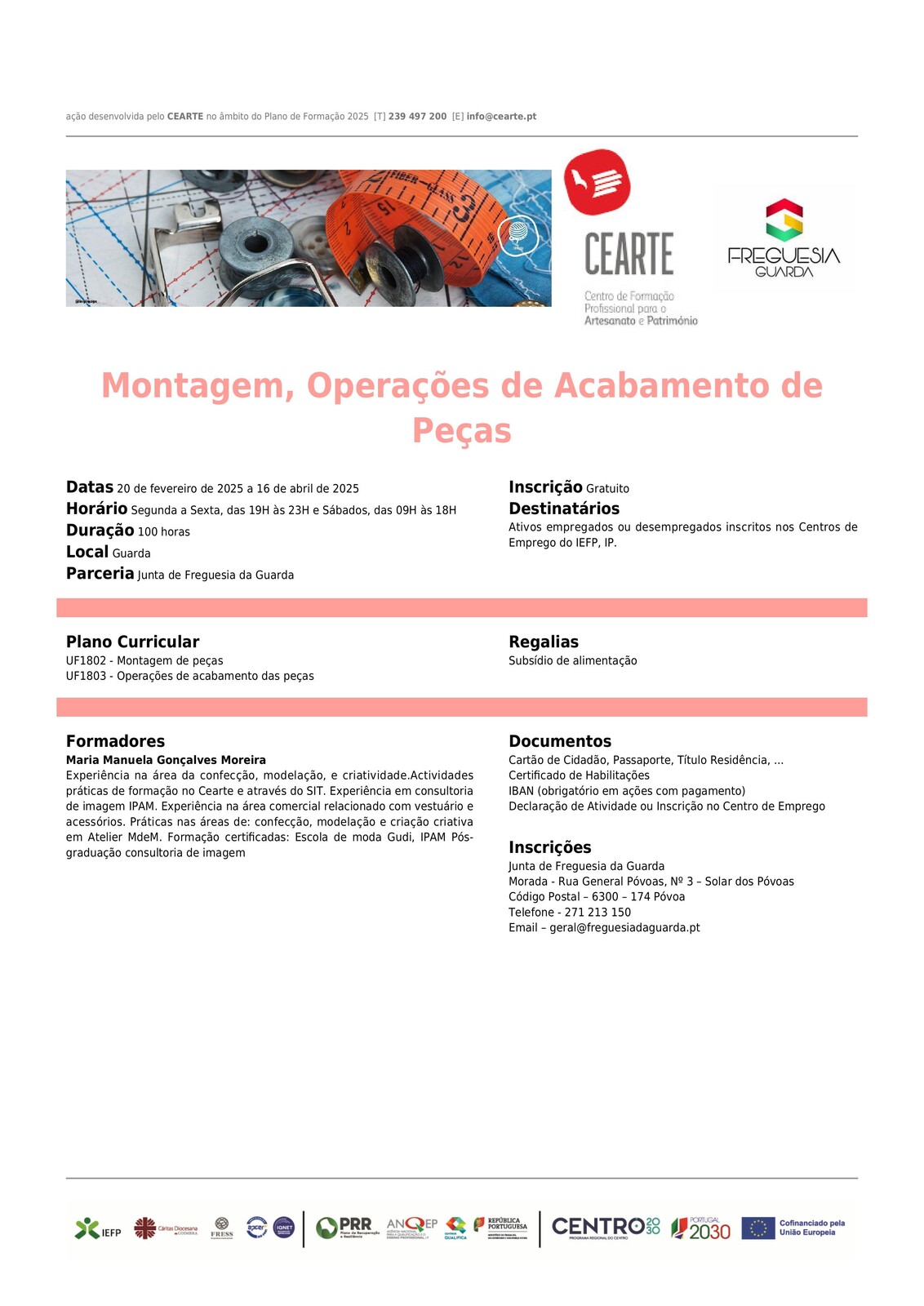 Curso - Montagem, Operações de Acabamento de Peças