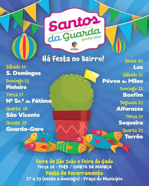 Cartaz Santos da Guarda 2025
