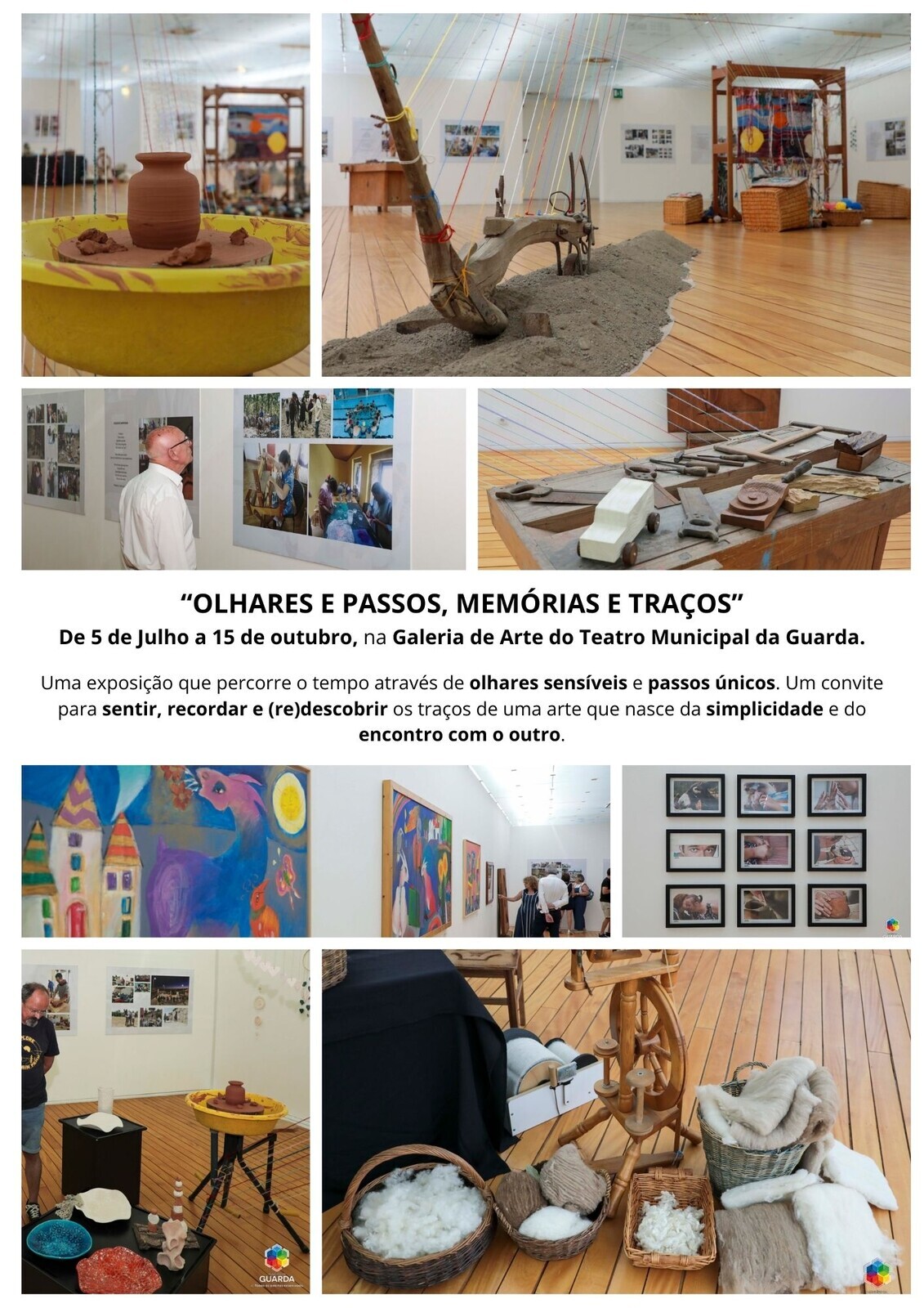 Exposição "OLHARES E PASSOS, MEMÓRIAS E TRAÇOS",