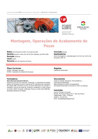 Novo Curso - Montagem, Operações de Acabamento de Peças