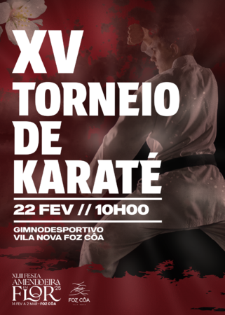 Atletas da Guarda no Torneio de Karaté das Amendoeiras em Flor